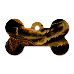 Bridge Of Regret Dog Tag Bone (two Sides) by Cendanart