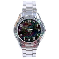 Star Galaxy Chrismas Xmas Ugly Stainless Steel Analogue Watch by Cendanart
