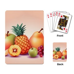 Fruit Pattern Apple Abstract Food Playing Cards Single Design (rectangle) by Proyonanggan