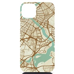 Mapart Dubai Map Iphone 14 Plus Black Uv Print Case by Proyonanggan
