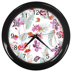 Flawer Wall Clock (black) by saad11