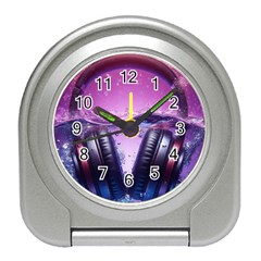 Headphones Sound Audio Music Radio Travel Alarm Clock by Hannah976