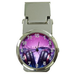 Headphones Sound Audio Music Radio Money Clip Watches by Hannah976