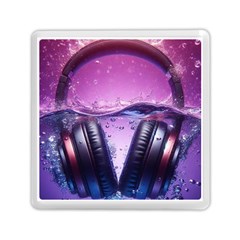 Headphones Sound Audio Music Radio Memory Card Reader (square) by Hannah976