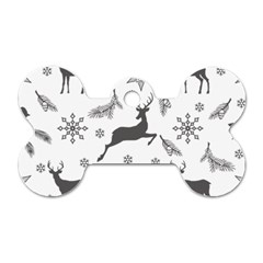 Gray-christmas-element-background-f4f0c9d44b5bbf0cb59e1f7f8d159344 Dog Tag Bone (one Side) by saad11