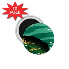 Japanese Koi Fish 1 75  Magnets (10 Pack)  by Cemarart