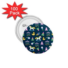 Cute Babies Toys Seamless Pattern 1 75  Buttons (100 Pack)  by Ndabl3x