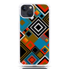 Retro Pattern Abstract Art Colorful Square Iphone 13 Tpu Uv Print Case by Ndabl3x