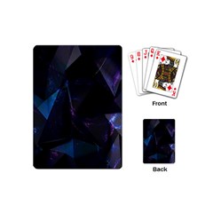Abstract, Black, Purple, Playing Cards Single Design (mini) by nateshop