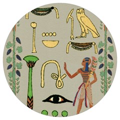 Egyptian Man Artifact Royal Round Trivet by Proyonanggan