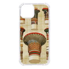 Egyptian Architecture Column Iphone 14 Tpu Uv Print Case by Proyonanggan