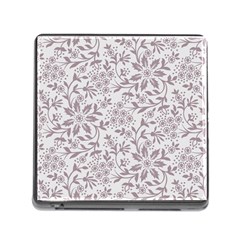 Retro Floral Texture, Beige Floral Retro Background, Vintage Texture Memory Card Reader (square 5 Slot) by nateshop