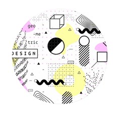 Graphic Design Geometric Background Mini Round Pill Box (pack Of 5) by Grandong
