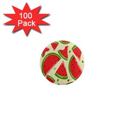 Cute Watermelon Seamless Pattern 1  Mini Magnets (100 Pack)  by Grandong