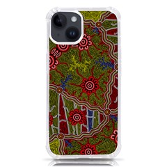 Authentic Aboriginal Art - Connections Iphone 14 Tpu Uv Print Case by hogartharts