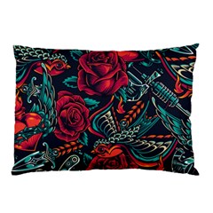 Vintage Flash Tattoos Designs Seamless Pattern Pillow Case (two Sides) by Bedest