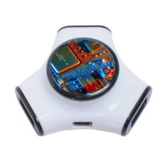 Gray Circuit Board Electronics Electronic Components Microprocessor 3-port Usb Hub by Cemarart