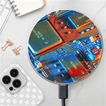 Gray Circuit Board Electronics Electronic Components Microprocessor Wireless Fast Charger(White) Front