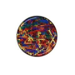 Hexagon Honeycomb Pattern Design Hat Clip Ball Marker by Ndabl3x