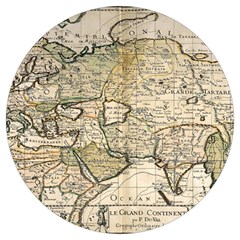 Tartaria Empire Vintage Map Round Trivet by Grandong