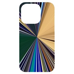 Zig Zag Pattern Geometric Design Iphone 14 Pro Black Uv Print Case by Cemarart
