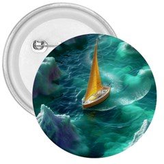 Moon Moonlit Forest Fantasy Midnight 3  Buttons by Cemarart