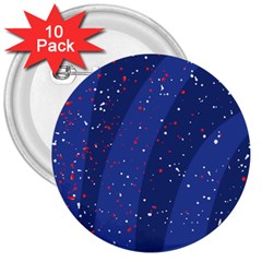 Texture Multicolour Ink Dip Flare 3  Buttons (10 Pack)  by Cemarart