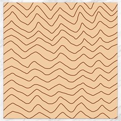 Background Wavy Zig Zag Lines Canvas 16  X 16  by Cemarart