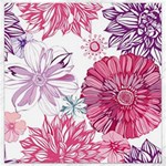 Violet Floral Pattern Canvas 16  x 16  15.2 x15.41  Canvas - 1