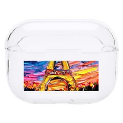 Eiffel Tower Starry Night Print Van Gogh Hard Pc Airpods Pro Case by Maspions