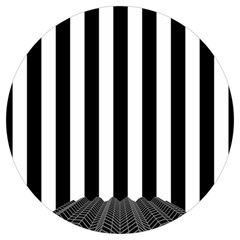 Stripes Geometric Pattern Digital Art Art Abstract Abstract Art Round Trivet by Proyonanggan
