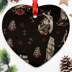Vintage Tattoos Nautical Ornament (heart) by Apen