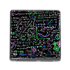 Math Linear Mathematics Education Circle Background Memory Card Reader (square 5 Slot) by Apen