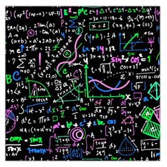 Math Linear Mathematics Education Circle Background Square Satin Scarf (36  X 36 ) by Apen