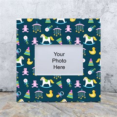 Cute Babies Toys Seamless Pattern White Box Photo Frame 4  X 6  by Apen