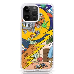 Astronaut Moon Monsters Spaceship Universe Space Cosmos Iphone 14 Pro Max Tpu Uv Print Case by Maspions