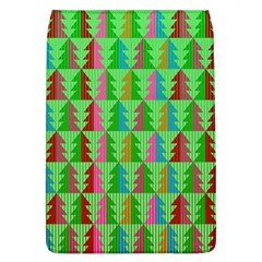 Trees Pattern Retro Pink Red Yellow Holidays Advent Christmas Removable Flap Cover (l) by Maspions