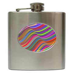 Psychedelic Surreal Background Hip Flask (6 Oz) by Askadina