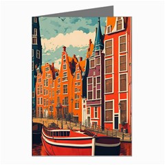 London England Bridge Europe Buildings Architecture Vintage Retro Town City Greeting Cards (pkg Of 8) by Maspions