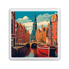 London England Bridge Europe Buildings Architecture Vintage Retro Town City Memory Card Reader (square) by Maspions