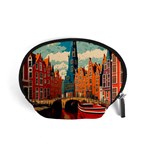 London England Bridge Europe Buildings Architecture Vintage Retro Town City Accessory Pouch (Small) Front