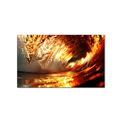 Wave Art Mood Water Sea Beach Sticker Rectangular (100 Pack) by Maspions
