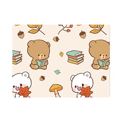 Bear Cartoon Background Pattern Seamless Animal Premium Plush Fleece Blanket (mini) by Maspions