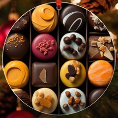 Chocolate Candy Candy Box Gift Cashier Decoration Chocolatier Art Handmade Food Cooking Uv Print Acrylic Ornament Round by Maspions