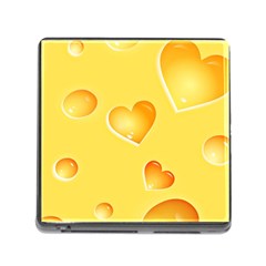 Cheese Texture, Macro, Food Textures, Slices Of Cheese Memory Card Reader (square 5 Slot) by nateshop