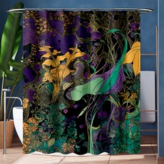 Flowers Trees Forest Mystical Forest Nature Shower Curtain 60  X 72  (medium)  by Maspions