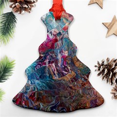 Straight Blend Module I Liquify 19-3 Color Edit Christmas Tree Ornament (two Sides) by kaleidomarblingart