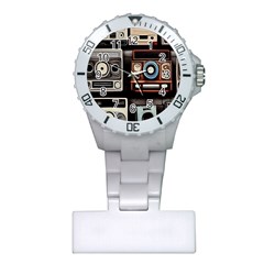 Retro Cameras Old Vintage Antique Technology Wallpaper Retrospective Plastic Nurses Watch by Grandong
