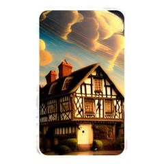 Village House Cottage Medieval Timber Tudor Split Timber Frame Architecture Town Twilight Chimney Memory Card Reader (rectangular) by Posterlux