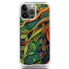 Outdoors Night Setting Scene Forest Woods Light Moonlight Nature Wilderness Leaves Branches Abstract Iphone 13 Pro Max Tpu Uv Print Case by Posterlux